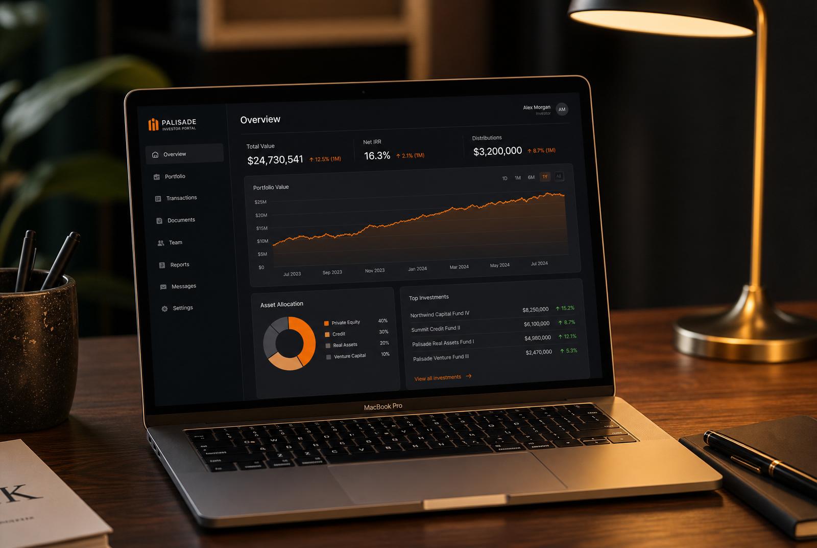 Referência visual — Portal do Investidor
